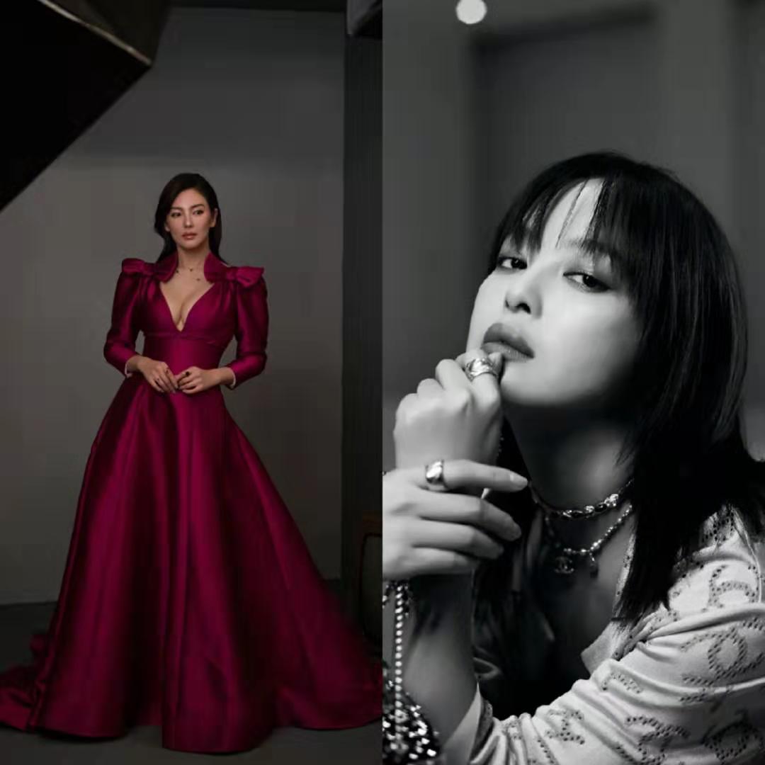 不同身材搭配蝴蝶结有不同的效果,辛芷蕾可爱,张雨绮性感十足