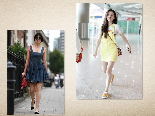 洋气减龄背带裙可外穿,别再穿碎花裙了