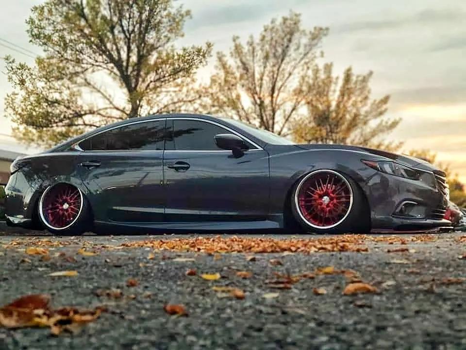 阿特兹轮毂改装案例,马自达阿特兹改装案例