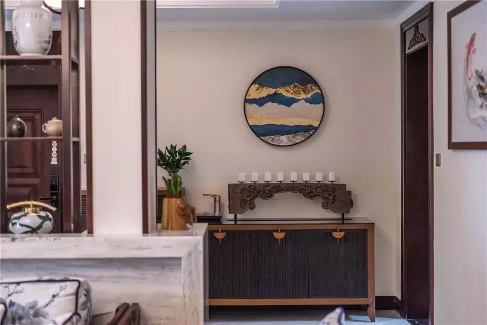 140平新中式极简轻奢风预算,140平客厅新中式装修效果图