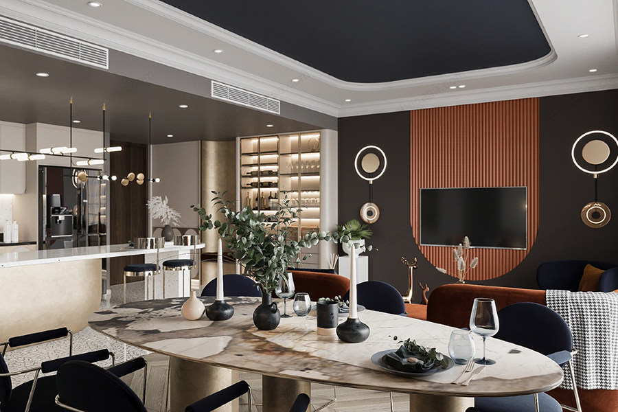 深棕咖色装修风格,灰白装修风格卧室颜色选择