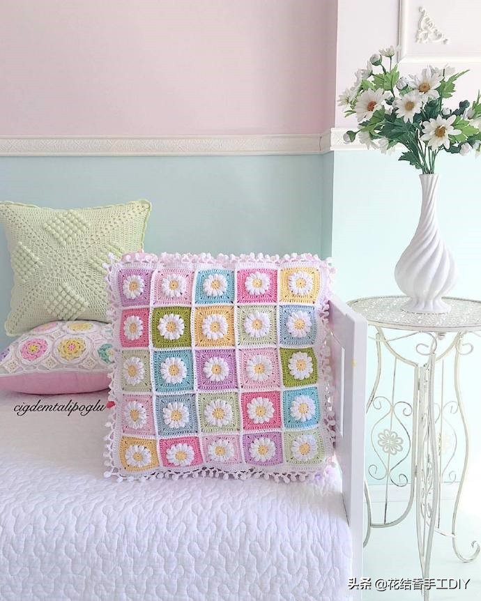 毛线编织少女视频教程,少女心满满的毛线手工制作