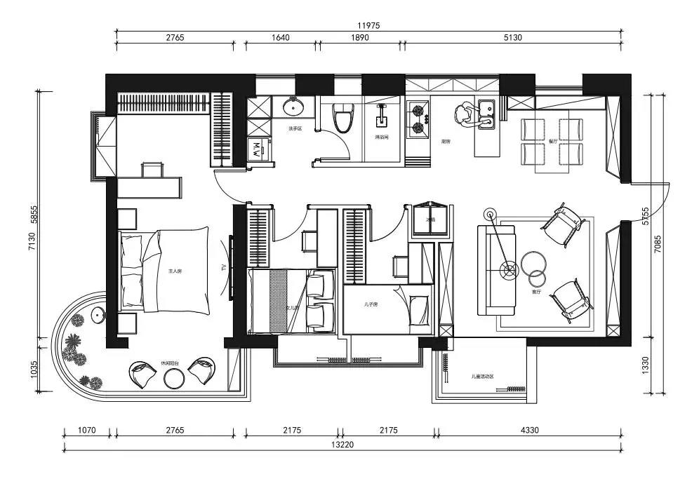 75平米的家简单装修,75户型如何装修设计