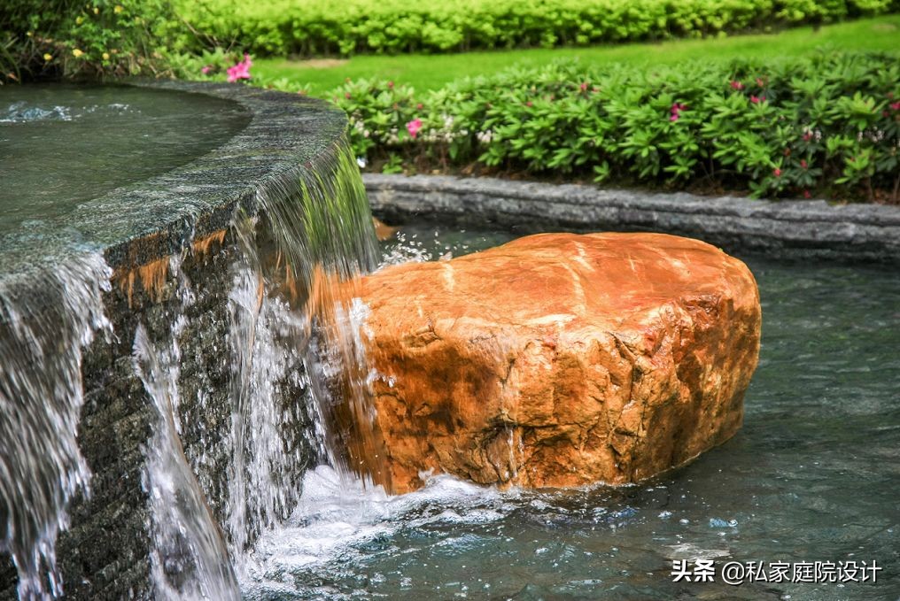 中式庭院石头造景效果图,庭院景观置石技法