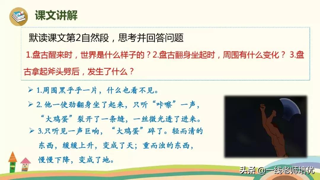 四上语文盘古开天地课文讲解视频,四年级上册12课盘古开天地动画片