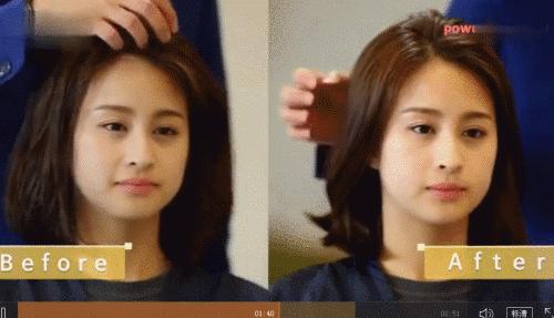 女士头发又细又黄油腻,又黄又软的头发