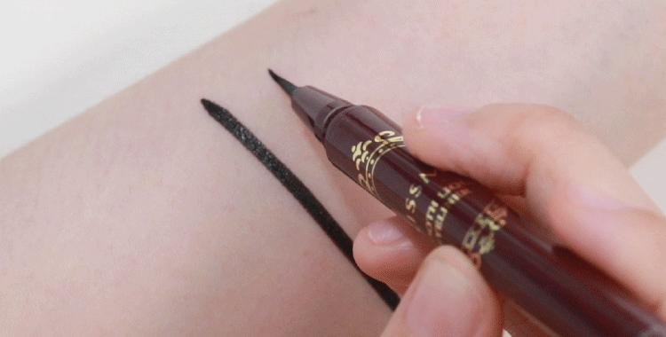 日本kissme眼线笔画下睫毛,日本kissme眼线笔深棕色和黑色