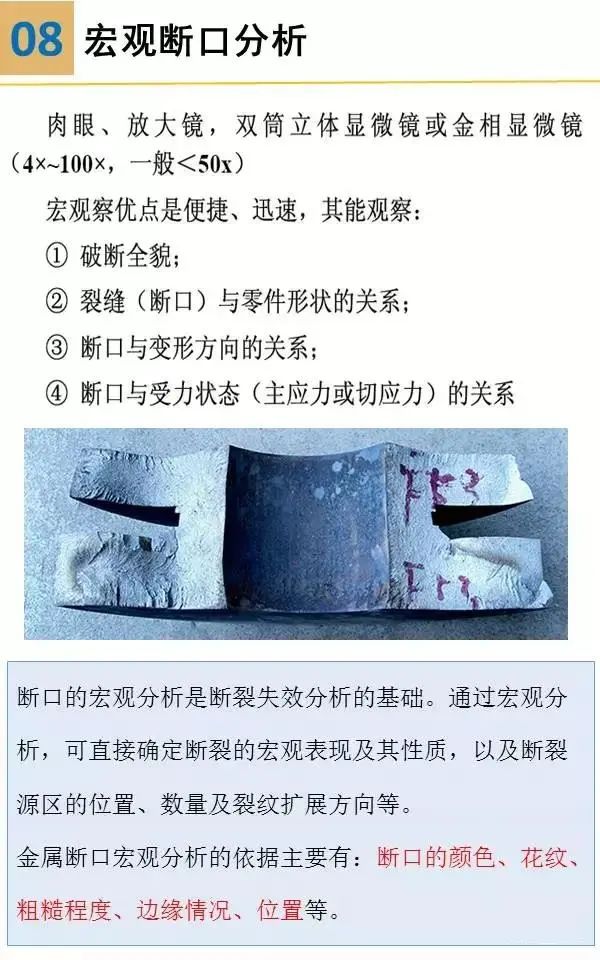 材料表面裂纹分析,材料断口图谱