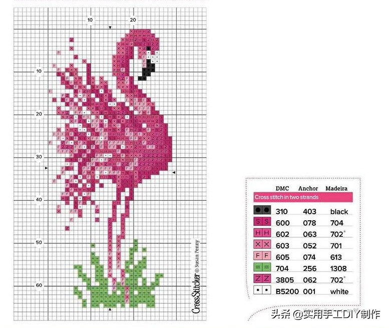简单的十字绣印花,十字绣可爱图片