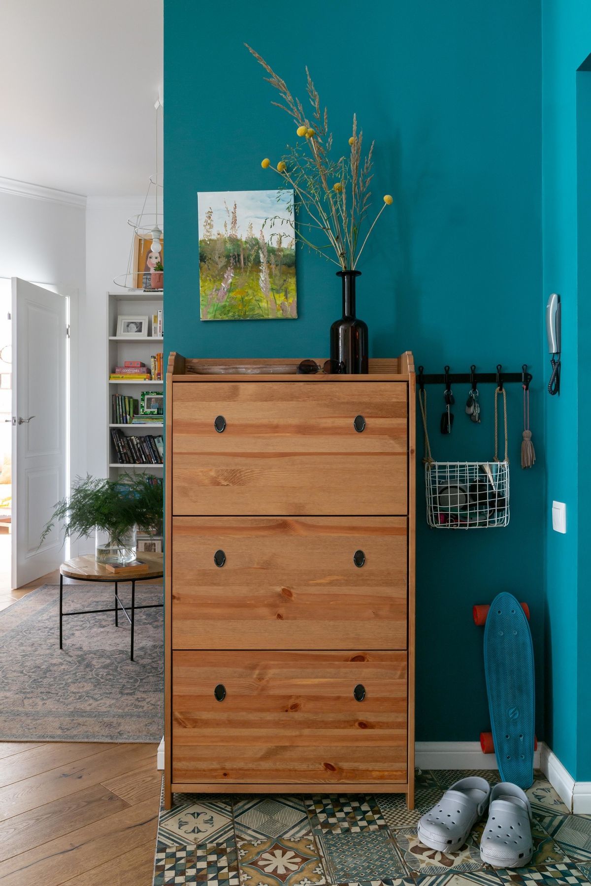 65平两室小户型装修原木,木色和绿色系小户型家装