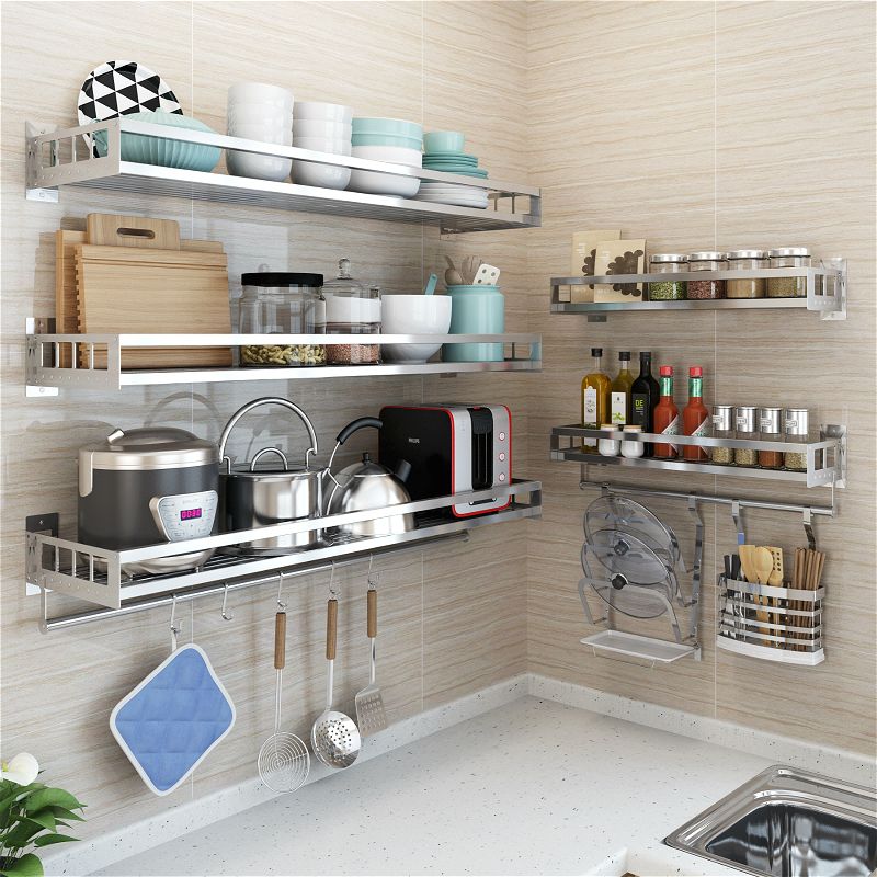 厨房又脏又乱,发现厨房置物架需要整理