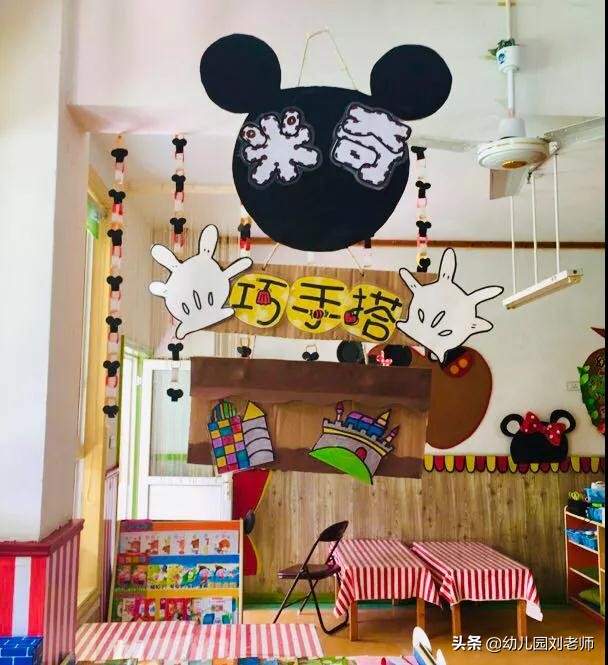 幼儿园班级门头布置图片米奇,幼儿园米奇红花墙布置