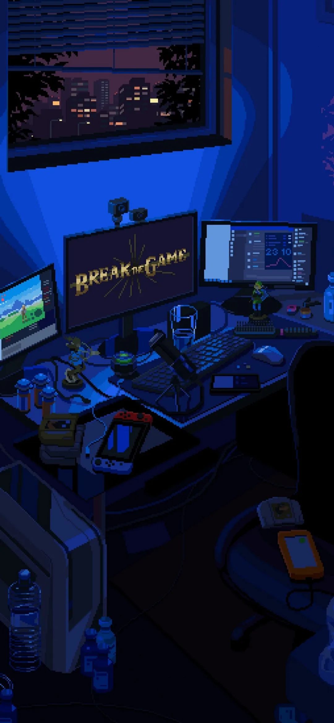 壁纸插画像素风,壁纸推荐像素风和插画风