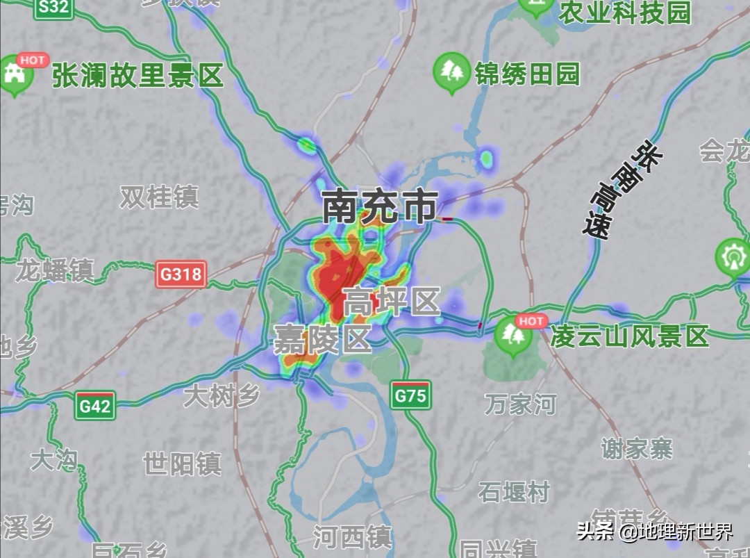 晚6点，四川18市3自治州热力图对比