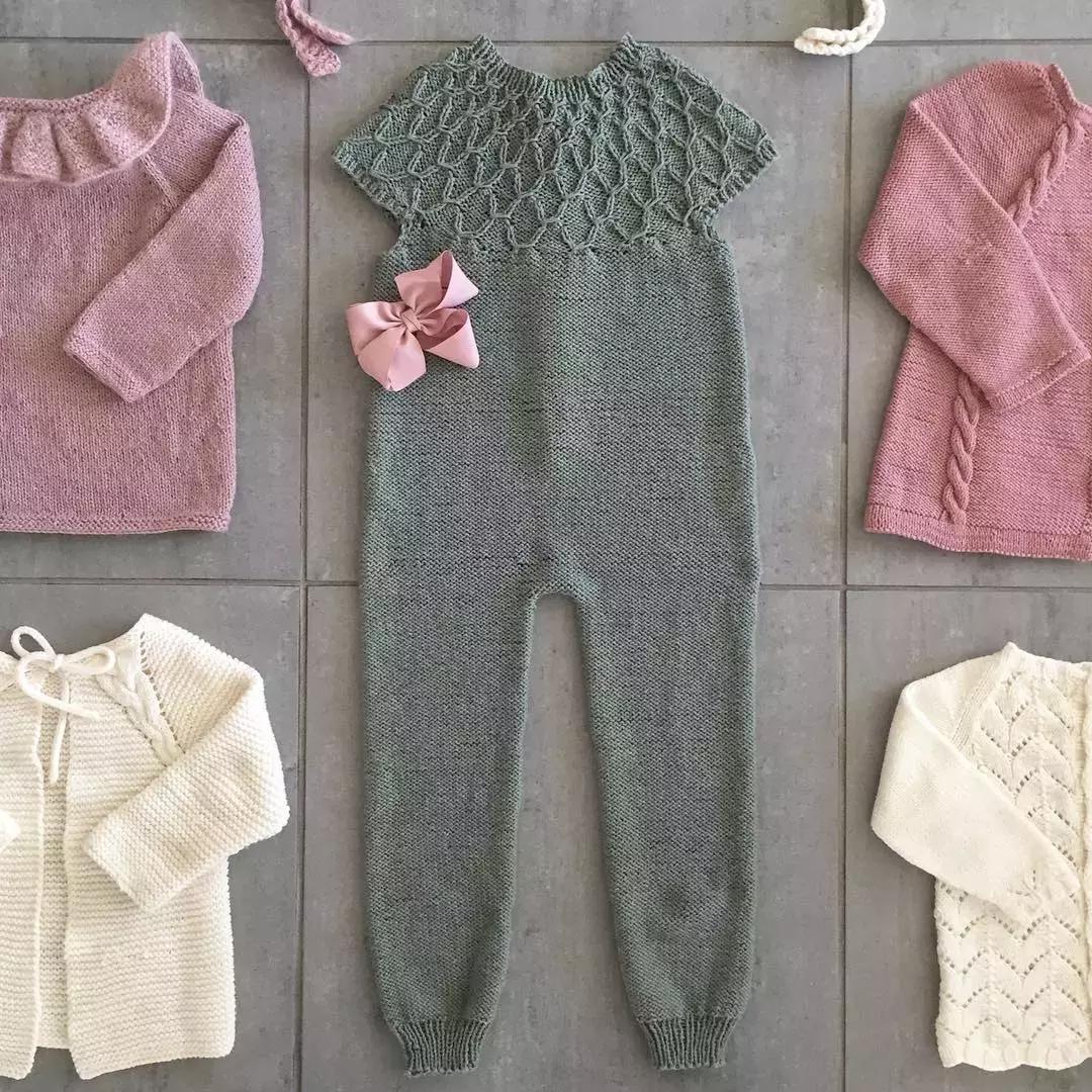 超漂亮宝宝连体衣编织教程,编织简单温暖的宝宝衣服中文版