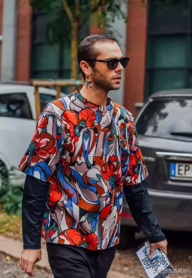 衬衣式t恤男穿搭,t恤最新潮穿法男