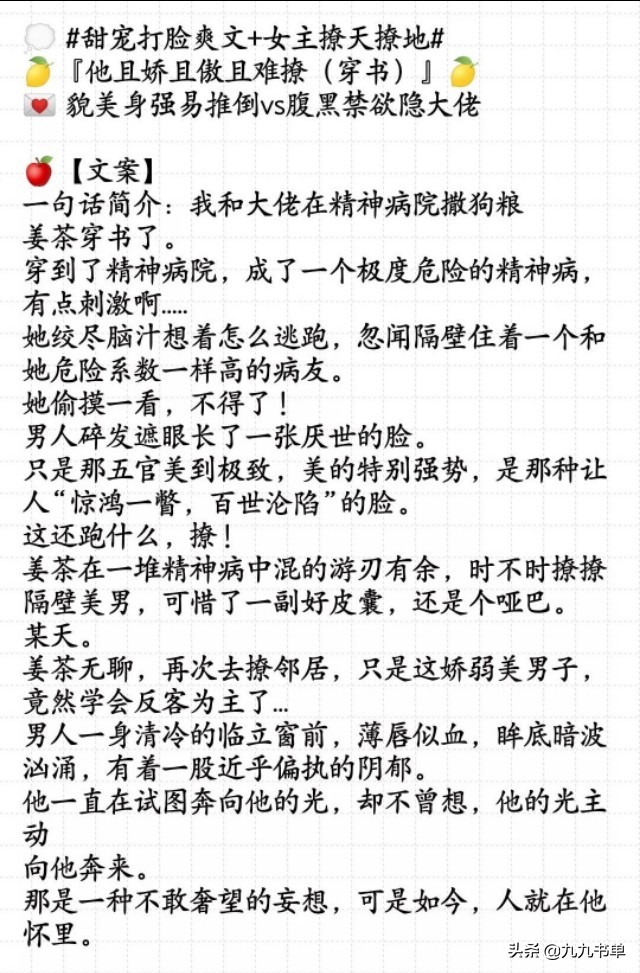 言情小说推荐甜宠文穿书,小说推荐甜宠文穿书暖婚