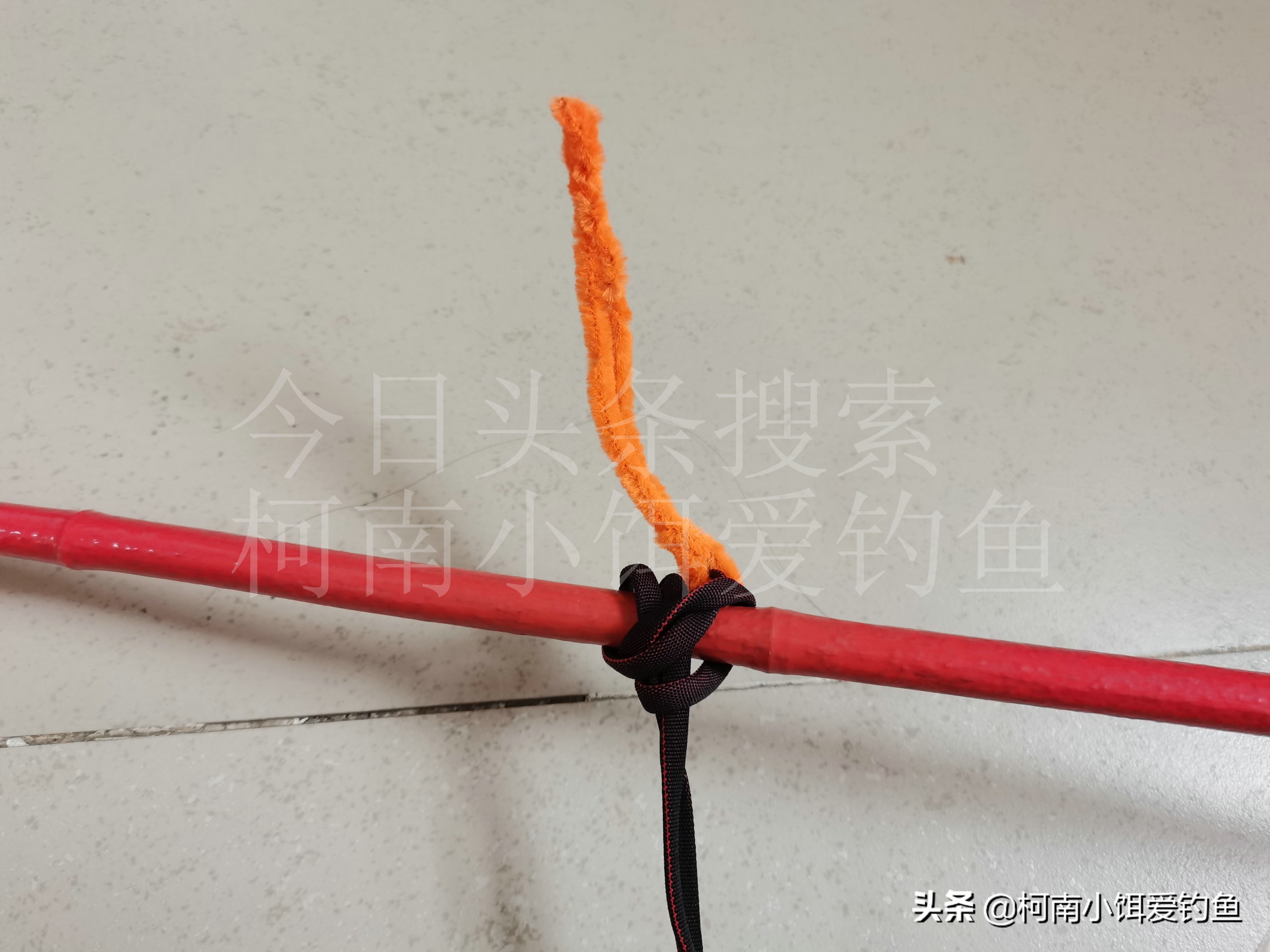 新手学钓鱼鱼线打结教程,钓鱼技巧鱼线打结方法图解