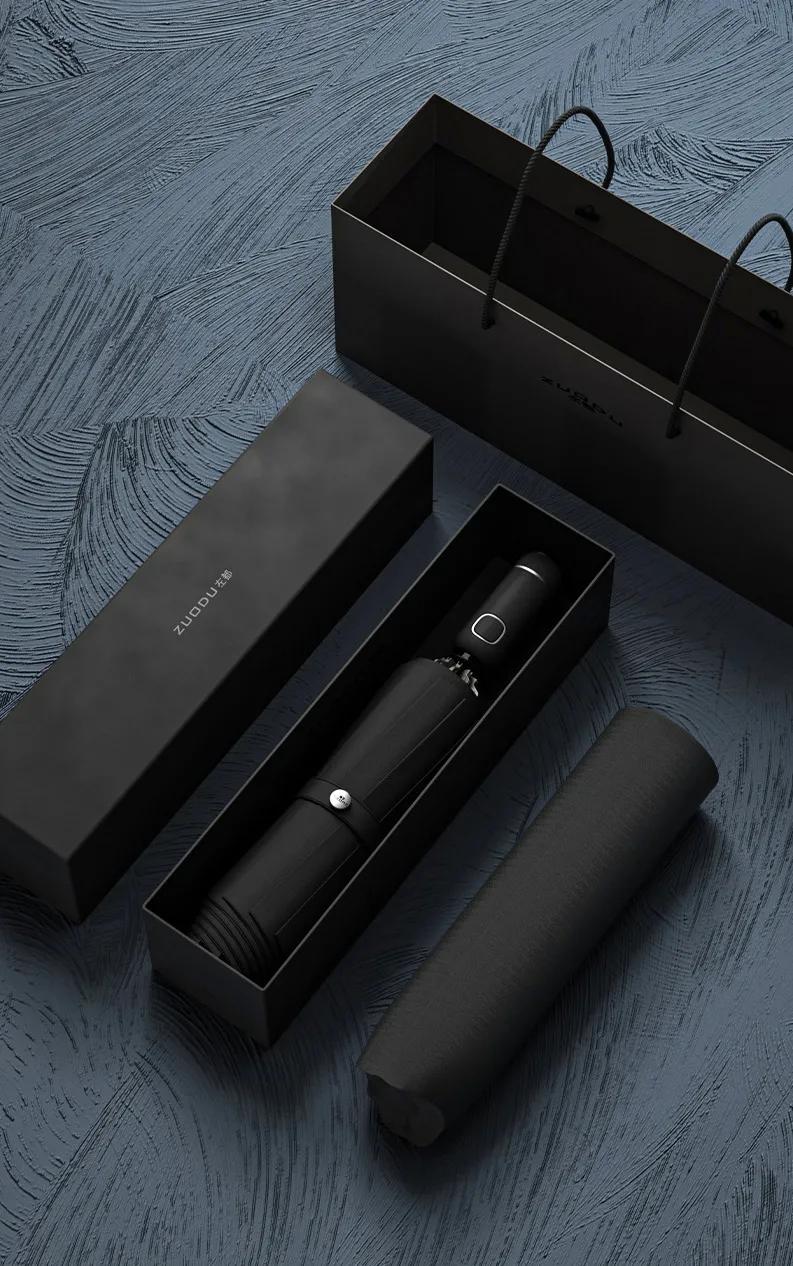 折叠反向伞带手电筒,伞自动折叠照明