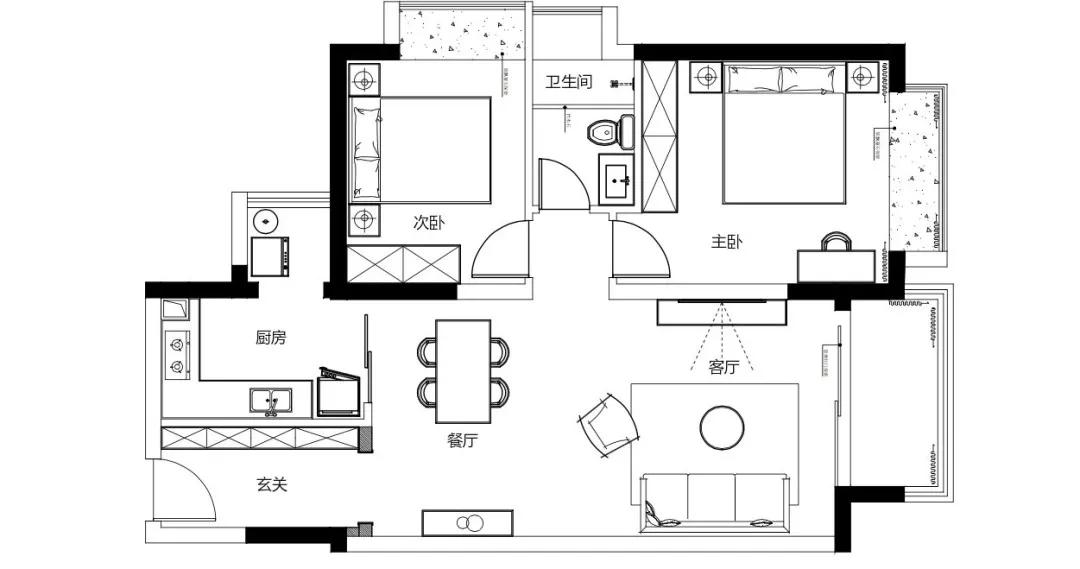 89㎡出租屋“变身”日式极简美宅，无主灯+藤编原木，玩出新花样