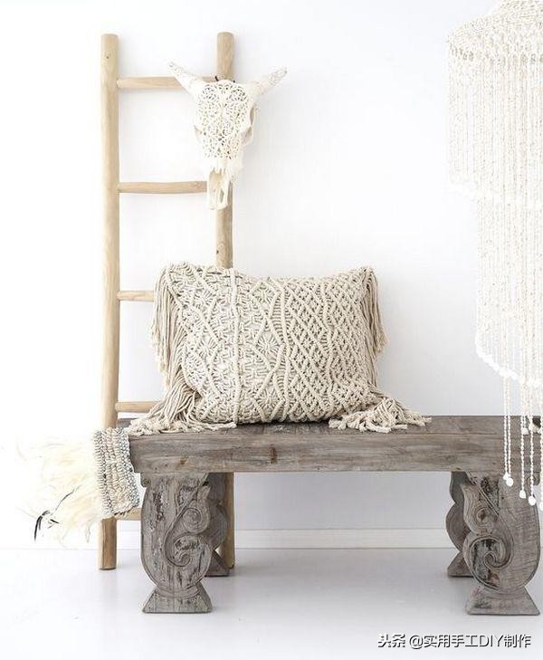 手工纯白棉绳编绳挂件,手工编绳合集名称