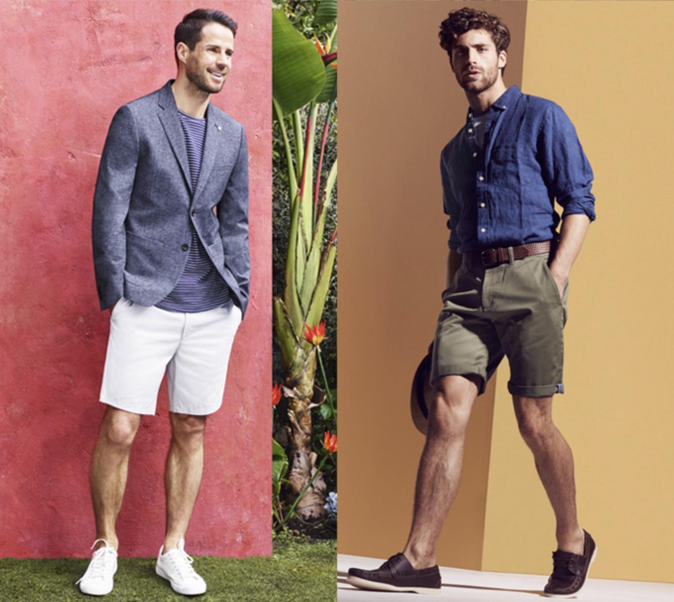 夏天男生短裤怎么穿显高,男士夏季短裤穿搭质感高级