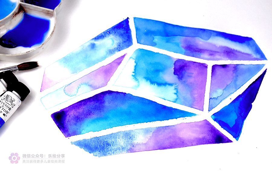 创意儿童画绘画教程,创意美术儿童画美丽的花