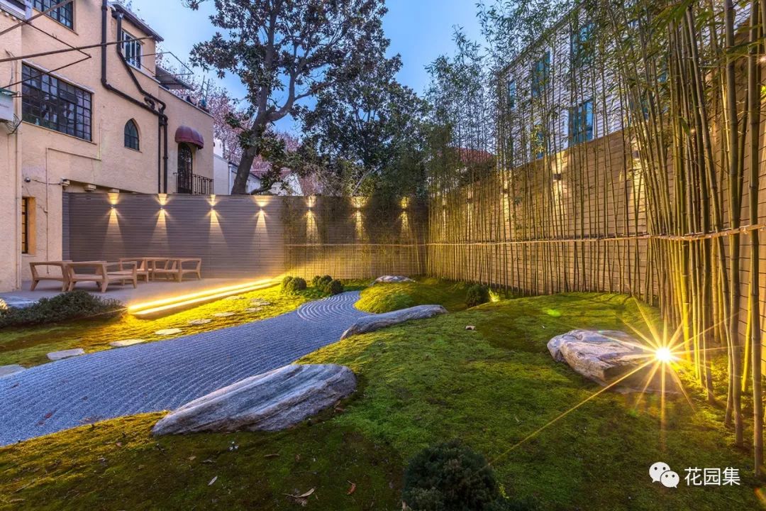 园林式办公区效果图,办公区花园景观设计