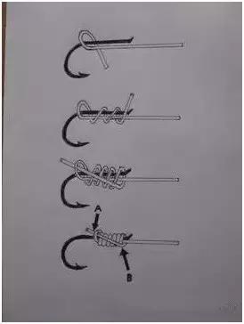 有洞的绑鱼钩方法图解,一字绑鱼钩简单教程