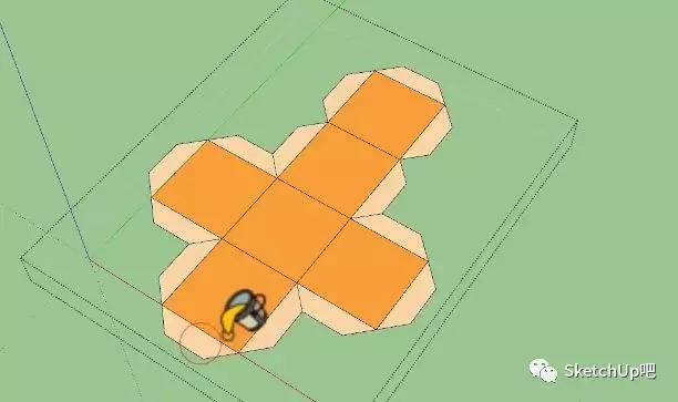 甲方：用SU把这堆盒子拆开，我要看背面