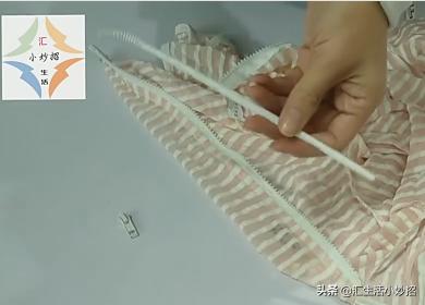 拉链头掉了别急，不找裁缝不换拉链，用一根吸管，方法简单又实用