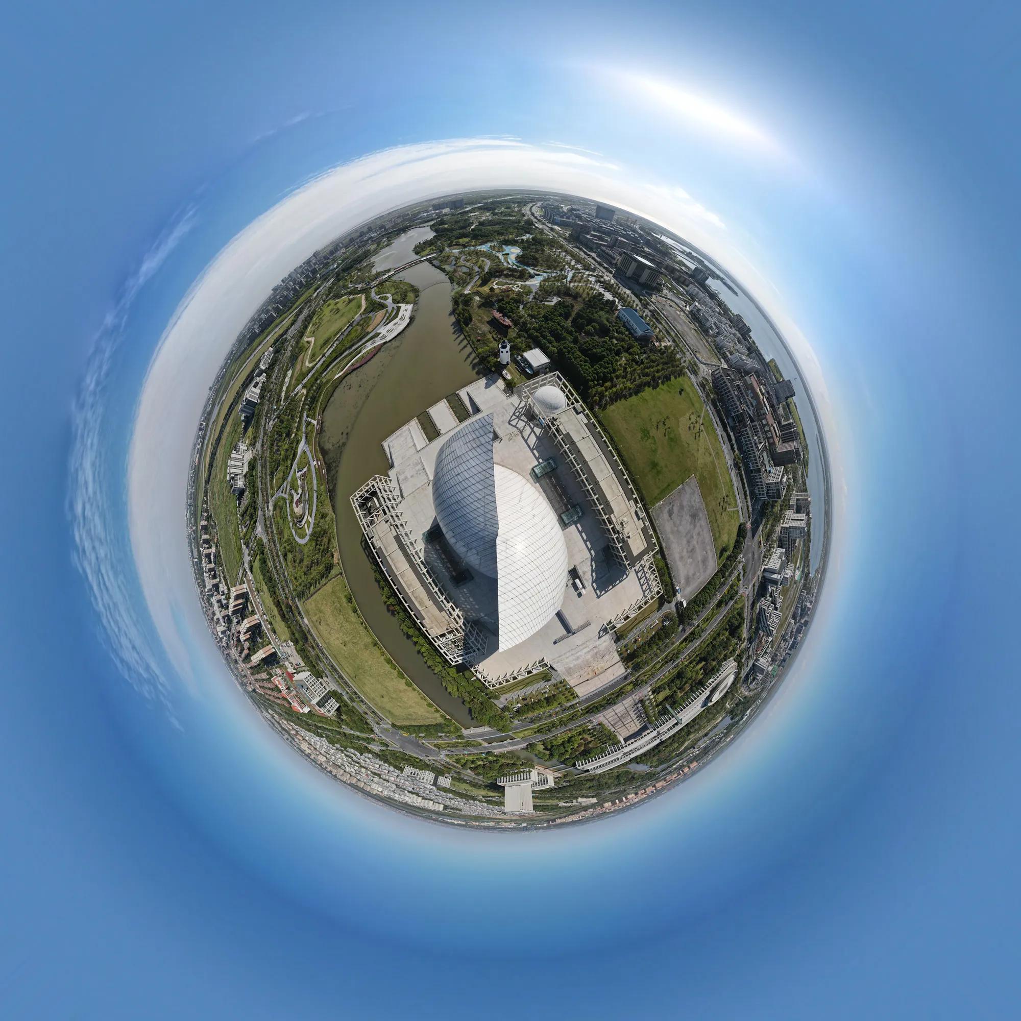 来一波惊艳的上海远郊标志性地标水晶全景图