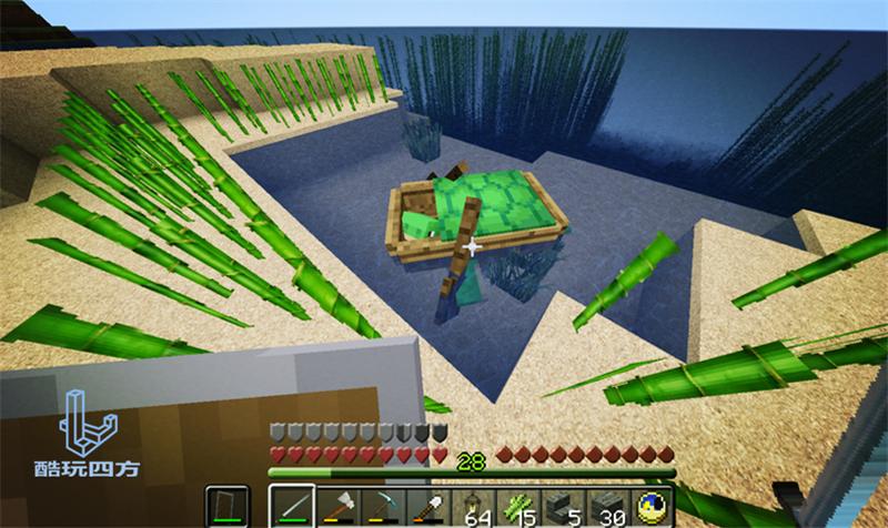 我的世界红色湖泊,我的世界不小心发现心形湖泊