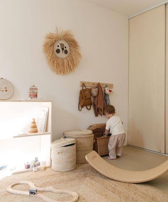 原木元素打造自由舒适的家居空间,原木藤编全屋设计