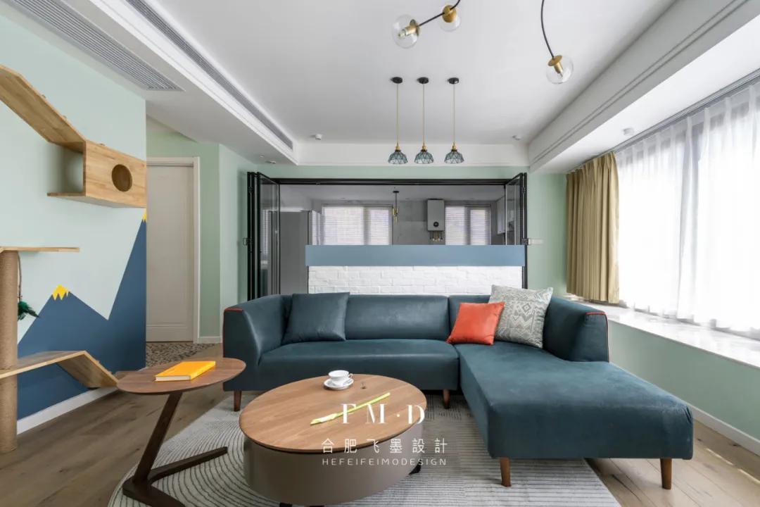 沙发不靠墙的简单装修风格效果,沙发不靠墙的客厅该怎样设计好看