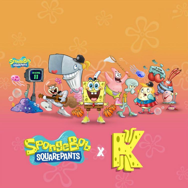 kyrie5海绵宝宝细节,kyrie5新配色海绵宝宝