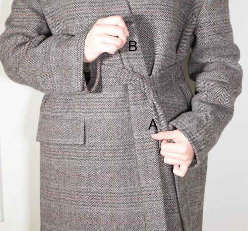 大衣腰带显瘦,大衣腰带的7种系法简单