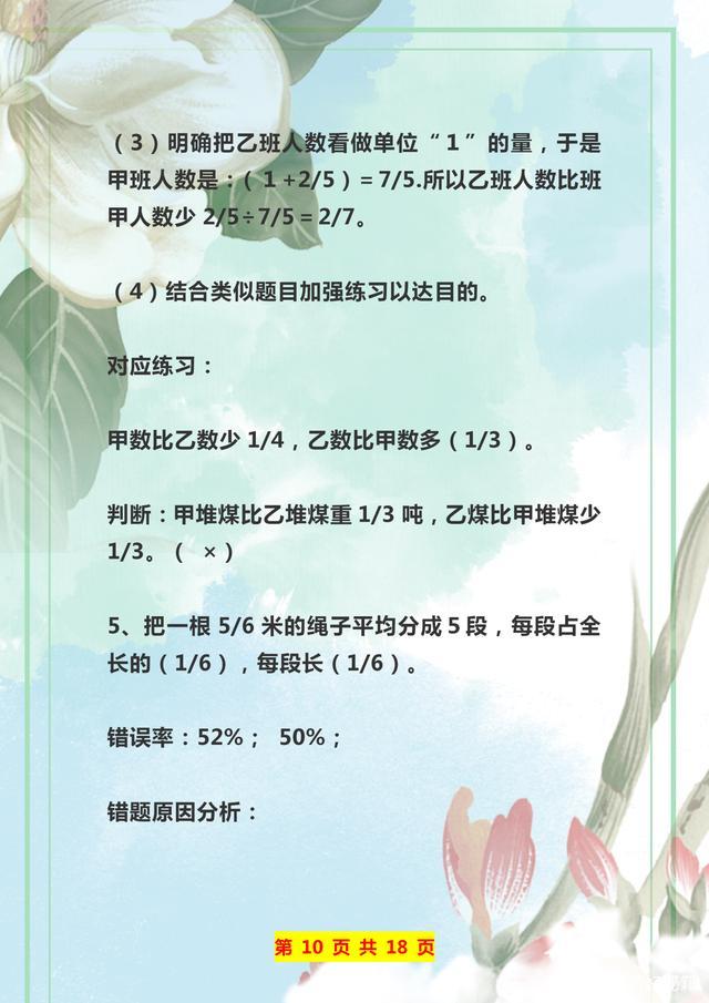 小学数学易错题集整理的最好方法,小学数学易错题整理