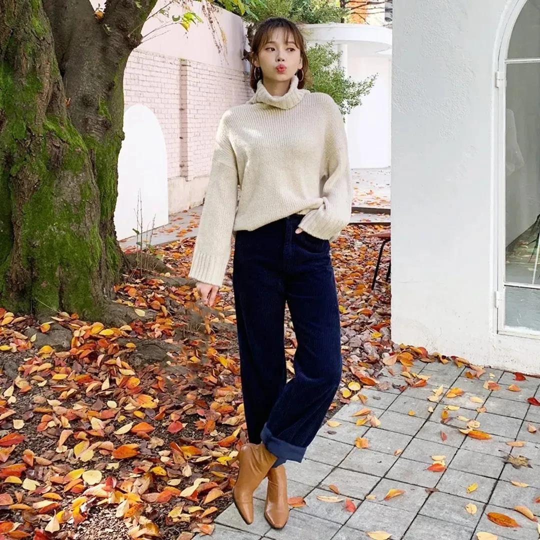 韩国小个子女人味穿搭秋冬,韩国158小个子穿搭博主