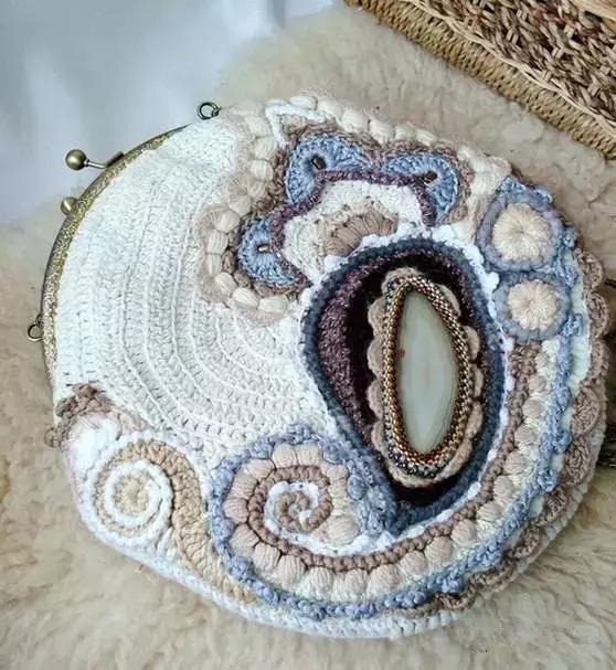 31款超美的爱尔兰钩花包,绝对让你爱不释手,独特的美!附教程