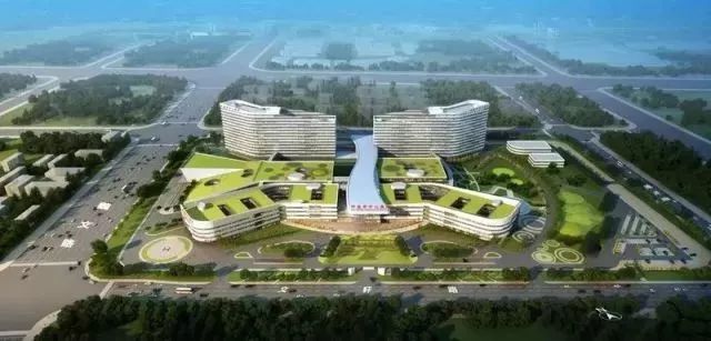 许昌市中心医院新院区绿化,许昌市中心医院新院区指示图