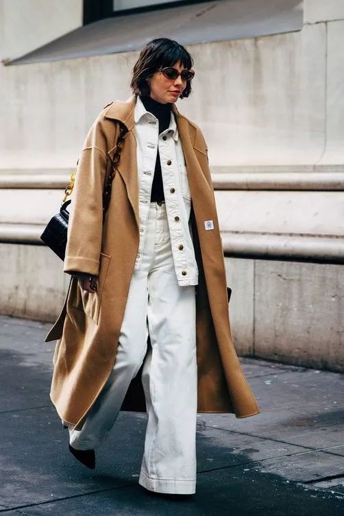 驼色大衣多种风格穿搭攻略,驼色大衣的高级感穿搭示范