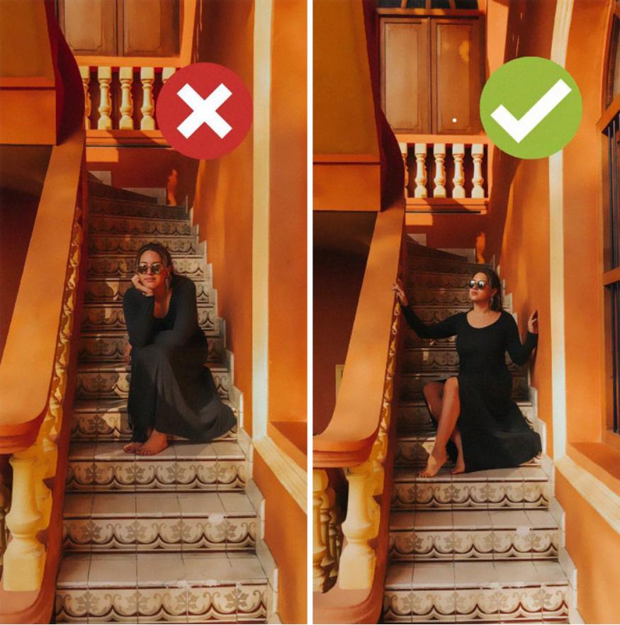 最好看又不显胖的拍照姿势,拍照怎么摆pose不显胖