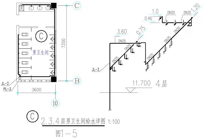 给水管道及阀门识图,绿化给水管道识图