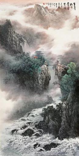 曾刚国画山水技法4,曾刚雪景国画山水画图片