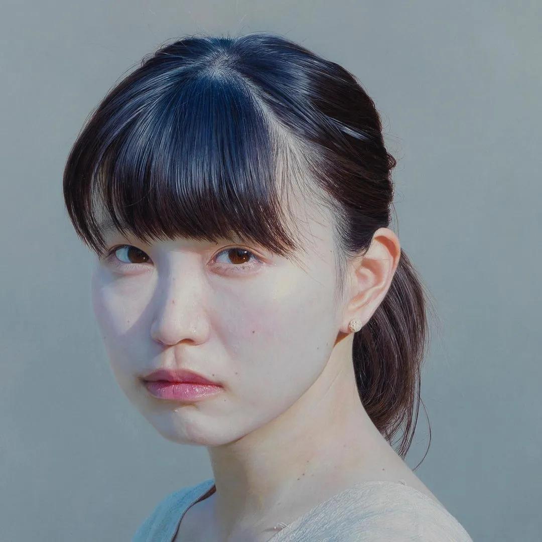 日本90后画家超写实绘画作品欣赏,日本画家画小清新少女
