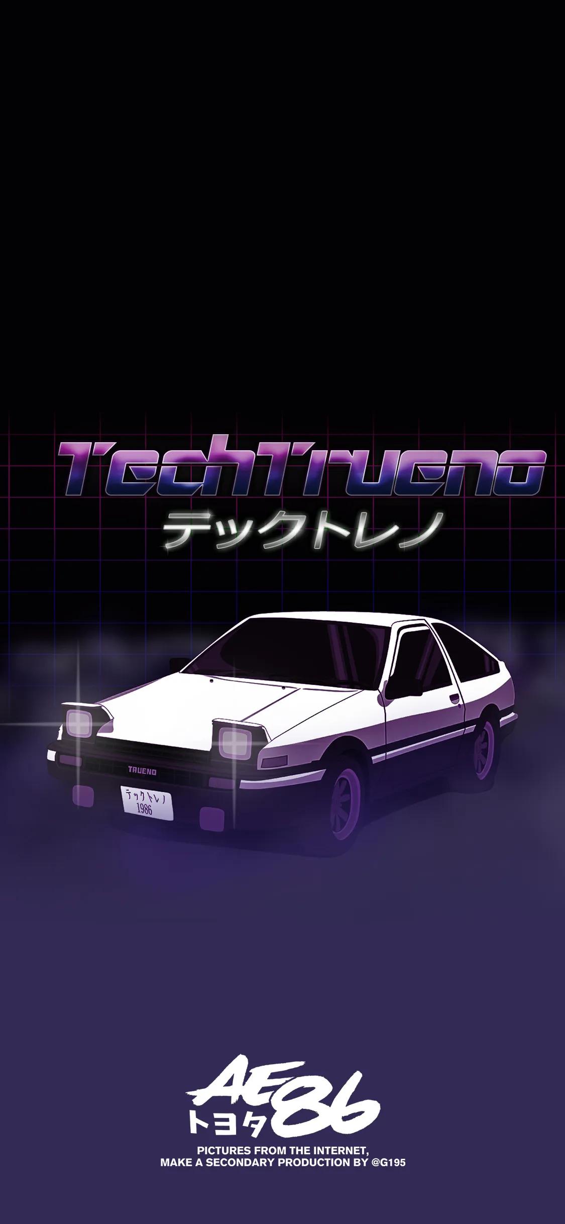 ae86汽车壁纸,ae86卡通汽车壁纸