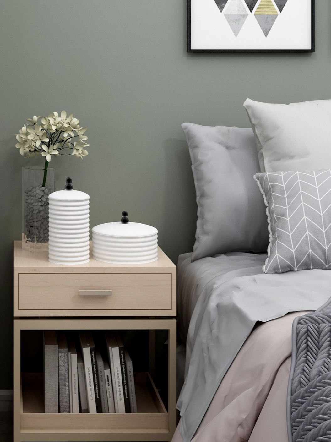 80平米二室一厅北欧风格设计图,80平方小户型装修北欧两室一厅