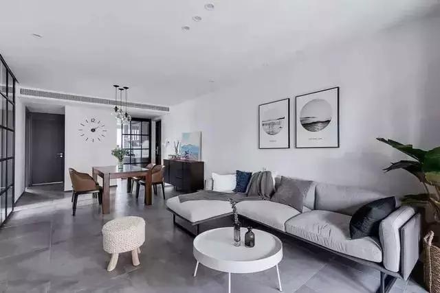 地面深灰色装修风格,装修灰色地面风格效果图