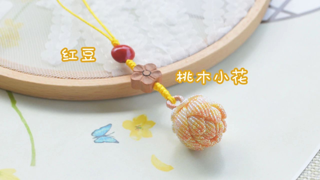 教大家编织一款手机链,手机链编织教程简单好看